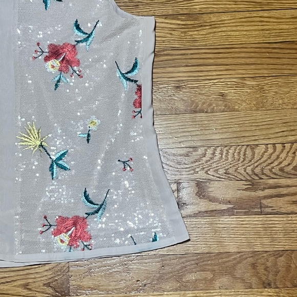 Ecre Sequin Sleeveless Top Size Large Great Condition - Picture 5 of 9